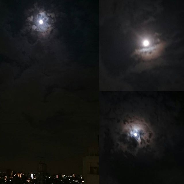 #中秋の名月 ですな！ 綺麗な #満月 #月見 月の模様が撮影できにゃいわ スマホカメラの限界やね。