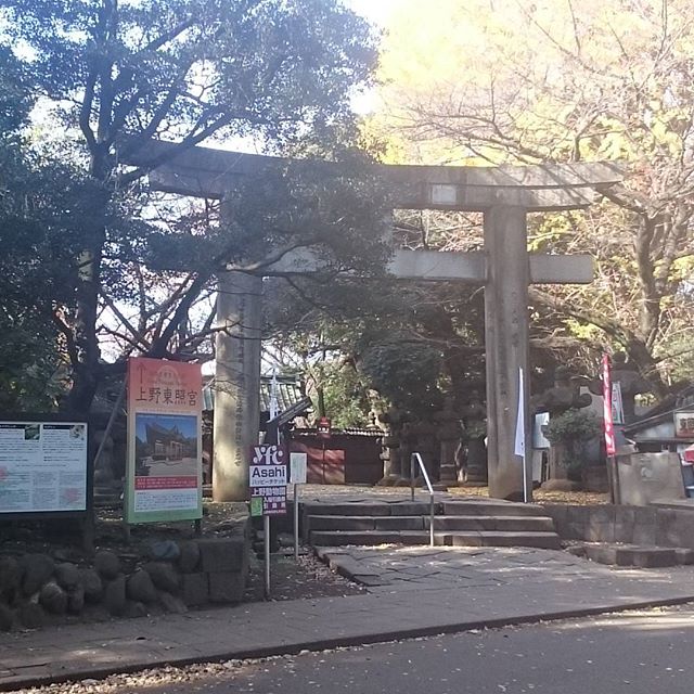 #山手線一周 #上野東照宮 ですにゃ！ #上野動物園 の隣らへんから入れるね。 あの弛い #遊園地 の裏っかわにゃ #さむねこさんぽ #散歩 #山手線 #嫁探しの旅