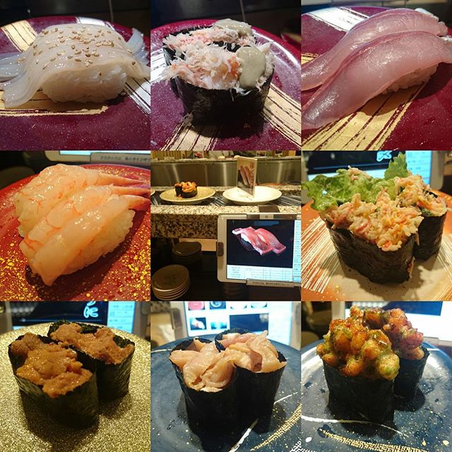 #回転寿司 #銀一貫 #ゴールド皿 #ばふんうに ですな。北海道フェアやってたし、給料出たから自分へのご報告やね！ #久兵衛 よりたのやすいしガンガン食べられるから回転寿司も悪くないよね！