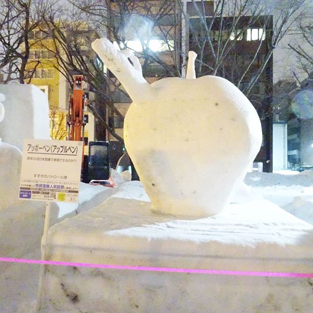 #さっぽろ雪まつり #ピコ太郎 #アッポーペン #雪像