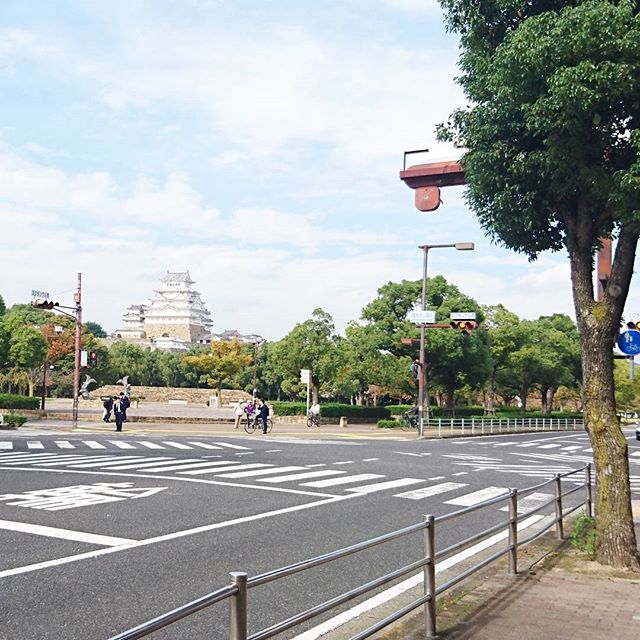 侍猫さんの夏休み #010 そろそろ姫路城向かいますよ。姫路城もパワースポット何だってさ。出世やら成功運とかのご利益があるそうな。戦争とかも焼けないで残ったりしたからそーゆーのもあってパワースポットとしてはすごいらしいよ。#姫路駅 #姫路 #japan #trip #travel #姫路城 #パワースポット #castle